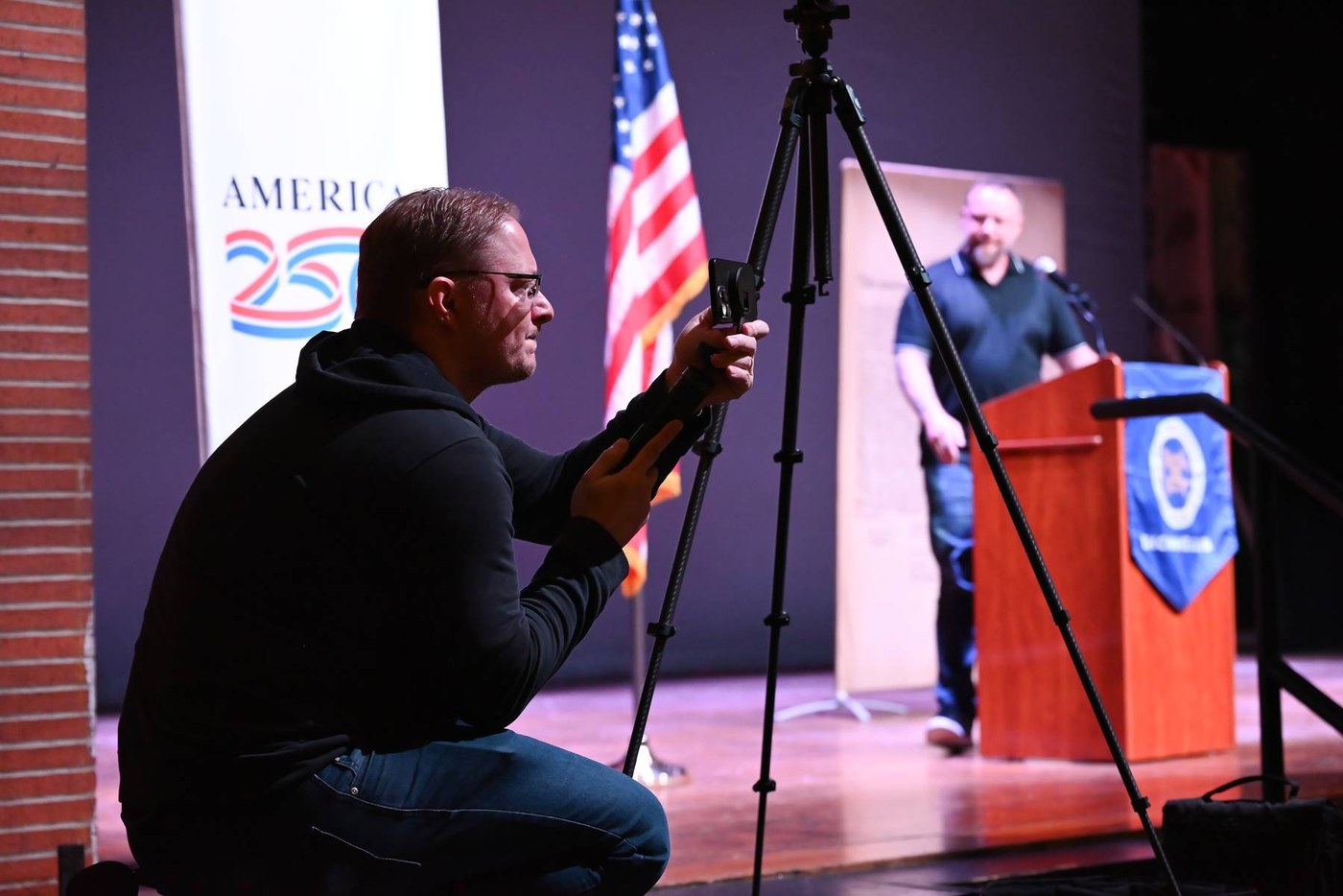 Jayson on location at an event